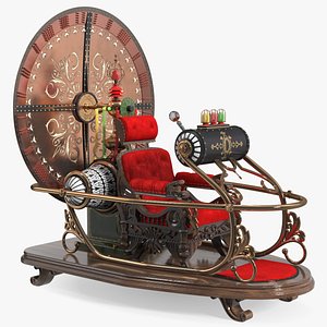 Retro Time Machine by Herbert Wells Rigged