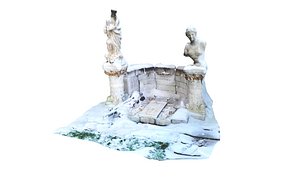 FROZEN WINTER SNOW FIREPLACE