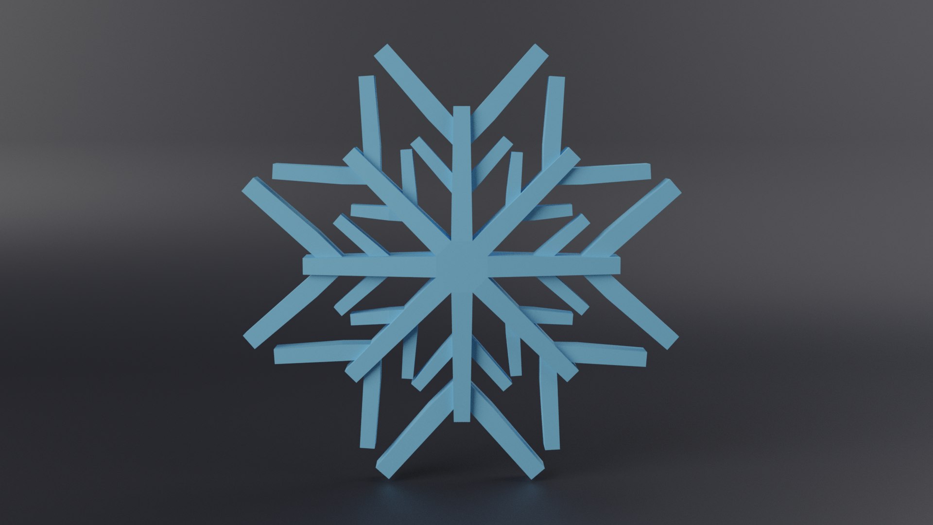 3D Snowflake Low Poly Model - TurboSquid 1991564