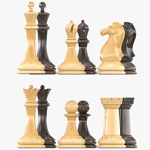 chess pieces 3D