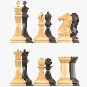 3D wooden chess rook - TurboSquid 1344676