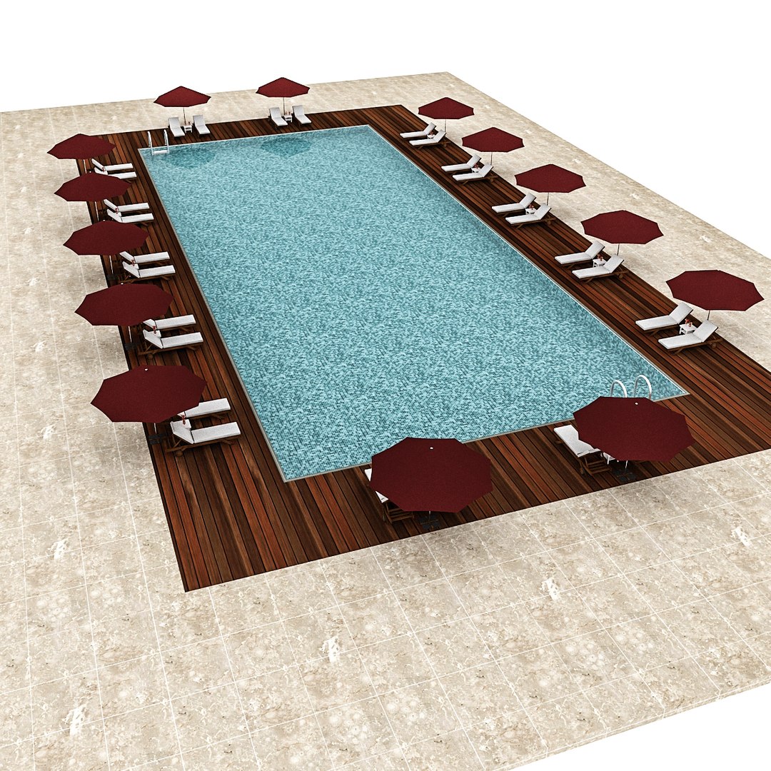 Swimming Pool 3D Model - TurboSquid 1456785