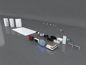 50 event modeled pack 3D model