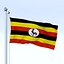 Animated Uganda Flag