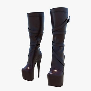 3D Heel Boots SXS72 model