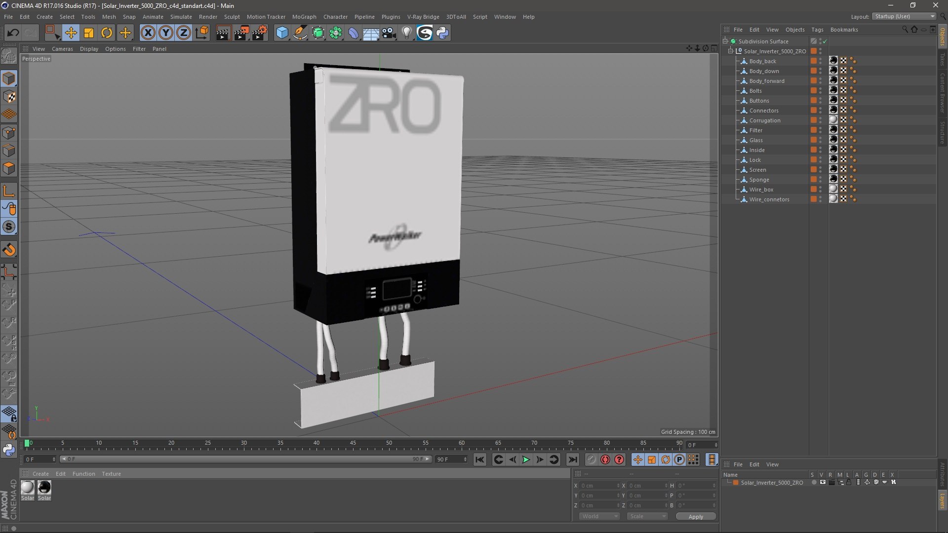 3D Solar Inverter 5000 ZRO Model - TurboSquid 2225207