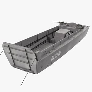 3D landing craft higgins boat