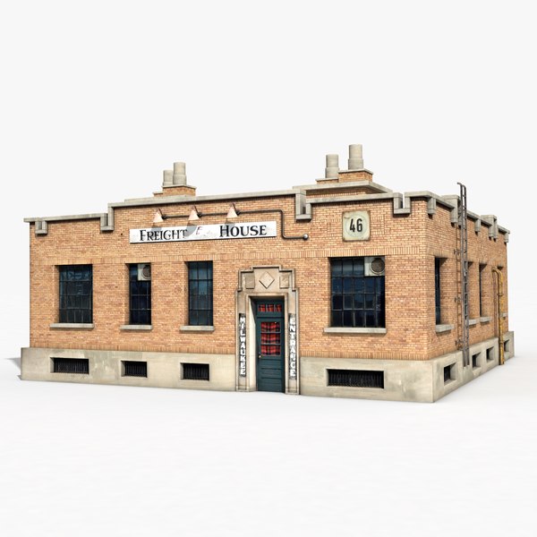 Warehouse Low Poly model