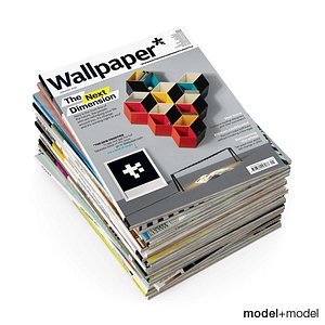 magazines covers casa 3d model