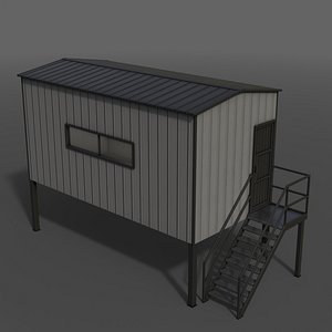 PBR Shed House A 20ft V5 3D