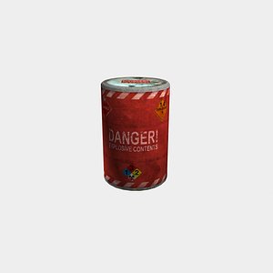 Explosive Barrel Free low-poly