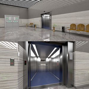 scene materials 3D model