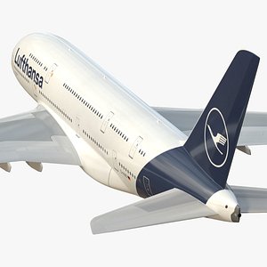 Lufthansa Airbus A380 SC 3D model