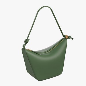 LOEWE Hammock Hobo bag Bottle Green 3D