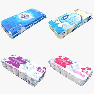 3D cleaned toilet paper