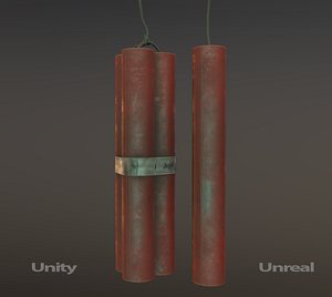 dynamite pbr pack 3D model