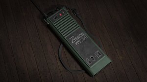 Vintage radio Game ready PBR