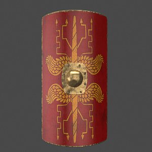 3D roman shield