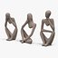 Home Decor Sculptures White Stone