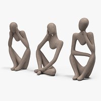 Home Decor Sculptures White Stone