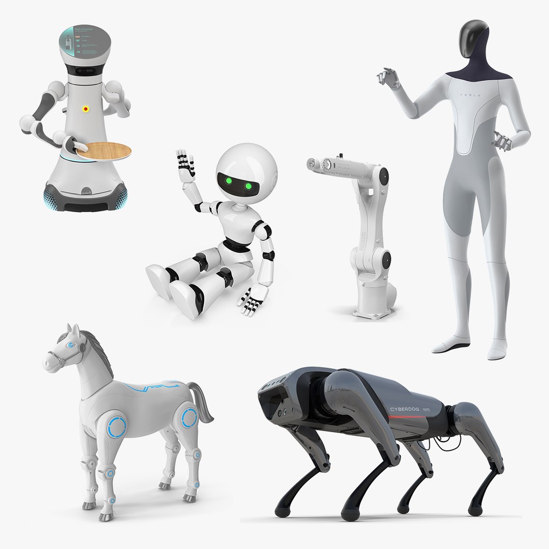 Robots Collection 6 3D model preview