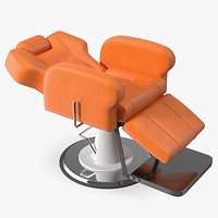 Beauty Salon Chair Unfolded Orange