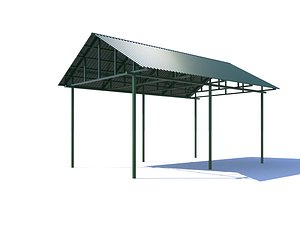 3D Metall carport