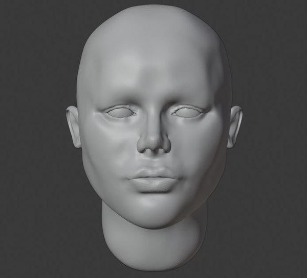 girl head starter starting 3D