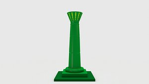pillar architecture structure 3D model