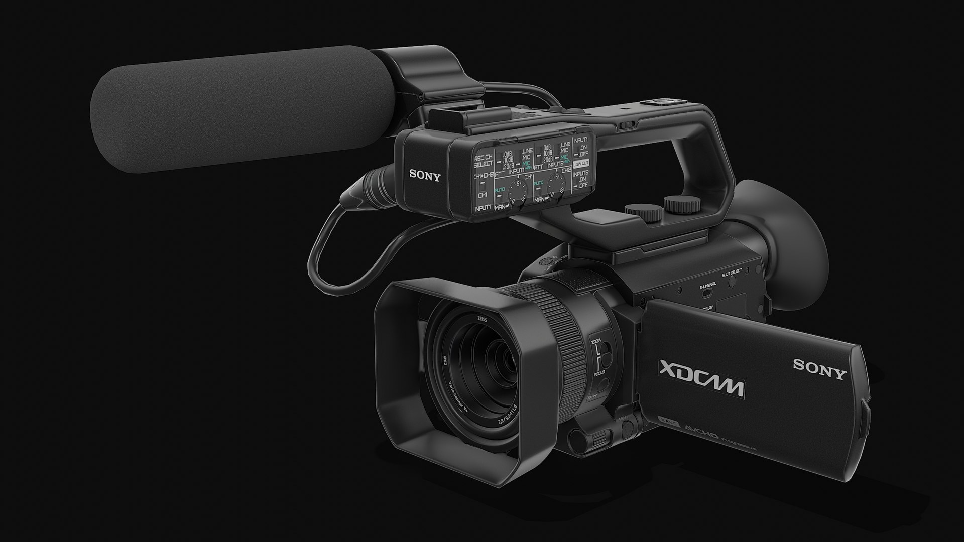 Compact Camcorder Sony PXW-X70 3D TurboSquid 2252020