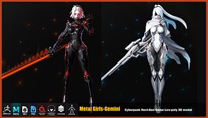 Metal GirlsGemini 3D model