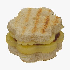 toasted star salami sandwich 3D model