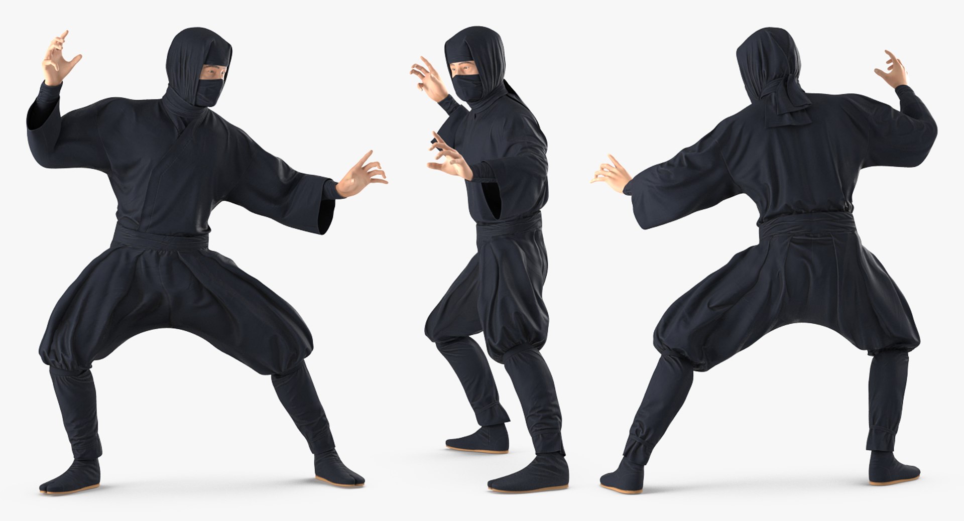 Ninja Rigged Model - TurboSquid 1499441