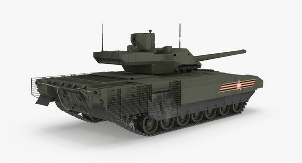 t-14 armata green clean 3d model