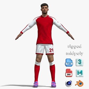 3D A-Pose Rigged Kai Havertz 26-27