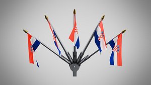 3D Wall Mount Flags 5 Of Croatia