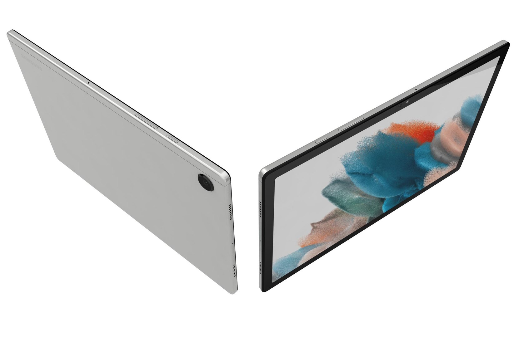 Samsung Galaxy Tab A8 Silver Low Poly model https://p.turbosquid.com/ts-thumb/QI/kx90Gz/pO/5/jpg/1761235036/1920x1080/fit_q87/0b59463dfba3a242061e2dc374001aac76bf2617/5.jpg
