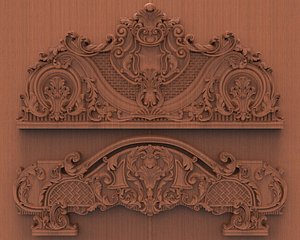 bed desing wood carving