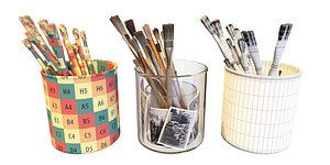 Glass Brush Photo 3D model