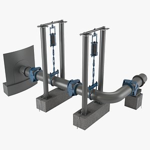 oil pipe holders 3d model