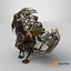 Machine à voyager dans le temps Steampunk avec siège en cuir