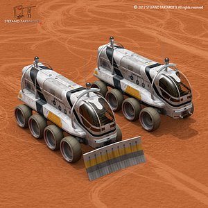 sci-fi rover 3D model