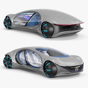 3D Mercedes Vision AVTR Rigged for Cinema 4D model
