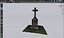 historical headstone with a cross
