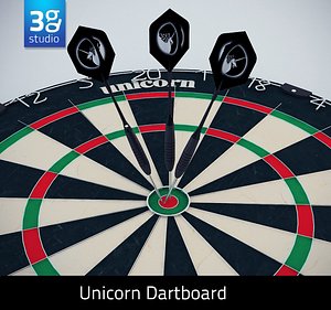 3d model unicorn eclipse pro dartboard