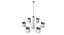 Officina Luce Flaire 415 bb 22 Art Deco Round Chanelier
