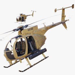 3D MH-6e Little Bird sand