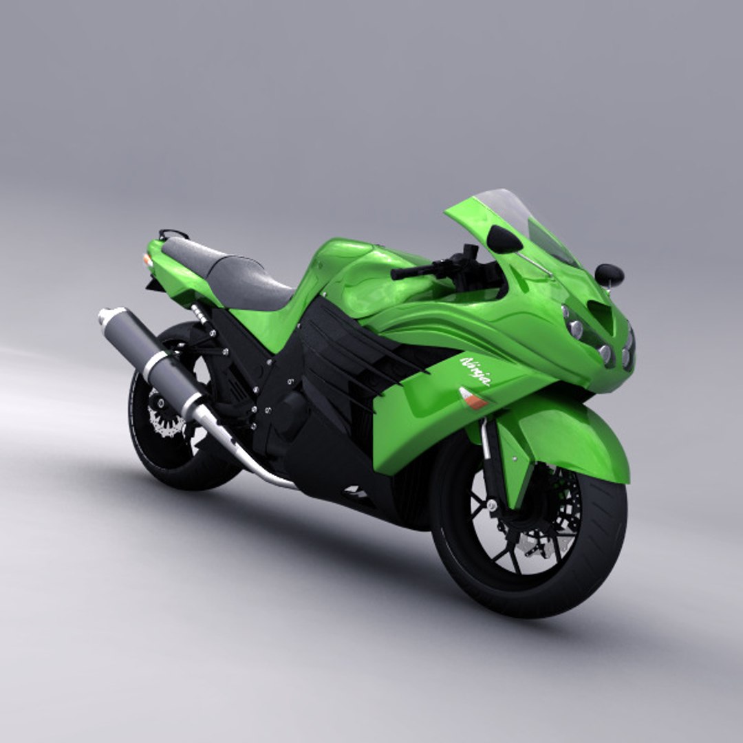Kawasaki Ninja 14r S 3d Model