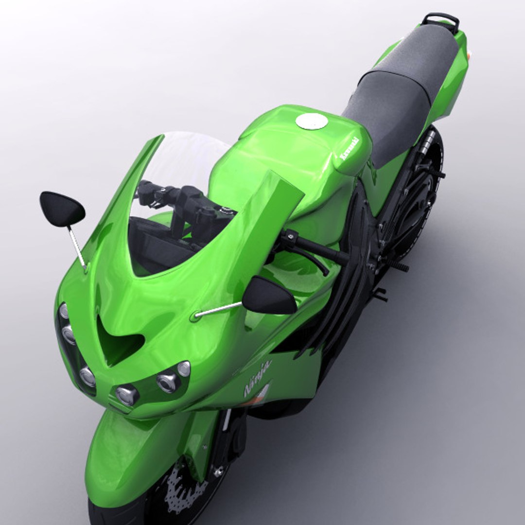 Kawasaki Ninja 14r S 3d Model