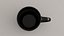 Taza de café negra